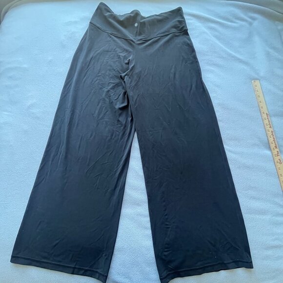 Athleta Pant Womens 2X Elation Wide Leg Pull On Active Athleisure Comfort Black - Picture 3 of 9